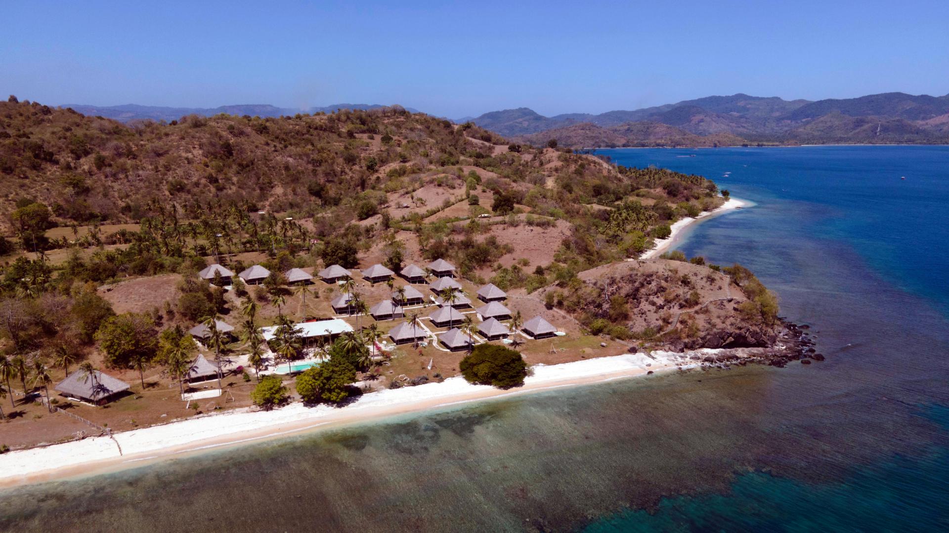 Hôtel Bleu Mathis sur l'île de Gili Asahan.